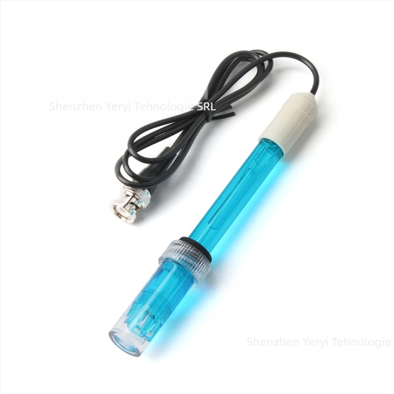 Electrod PH cu interfață BNC, model TPH01120, corp PC, afișaj digital 0–60°C, accesoriu pentru instrumente PH pentru hidroponie