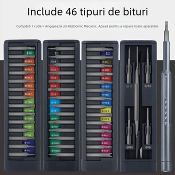 Maibu set de șurubelnițe de precizie 49-în-1 pentru telefoane mobile și laptopuri – îndepărtarea prafului, demontare și reparații, oțel unelte S2