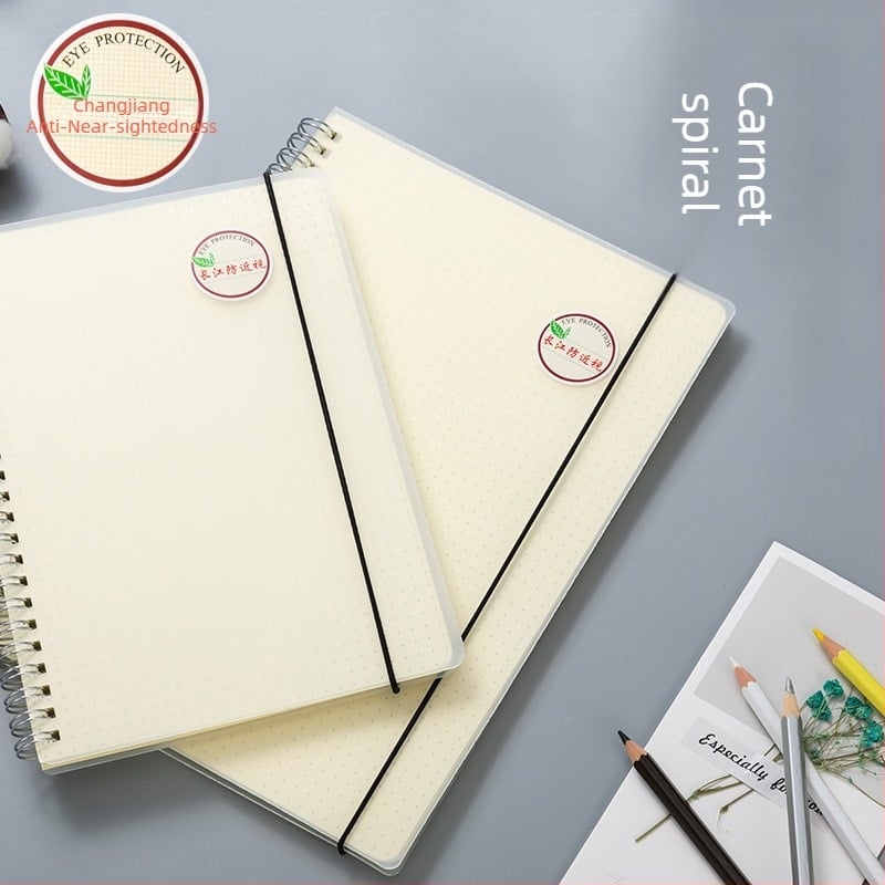 CJP carnet spiral pentru studenți, serie protecția ochilor, cu pătrățele, 80 pagini, hârtie 80 g/m², model XPHB580-41PH