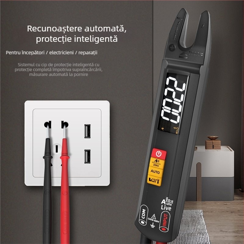 Bside U0 multimetru cu clemă tip U, afișaj digital, ampermetru mini cu precizie înaltă