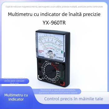 YX-960TR Multimetru analog cu indicator pentru electricieni, întreținere, uz casnic și educație; ISO 9001 certificat; marcă privată autorizată