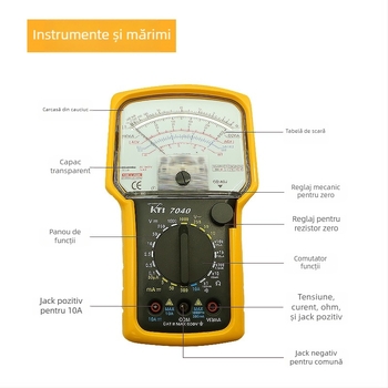Kotai KT-7040 multimetru analog cu husă de protecție