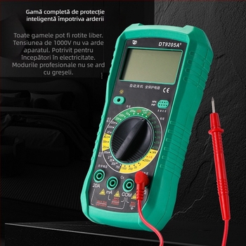 Luwei multimetru digital cu clemă, afișaj digital; gamă de capacitate 25; nivel de siguranță 50