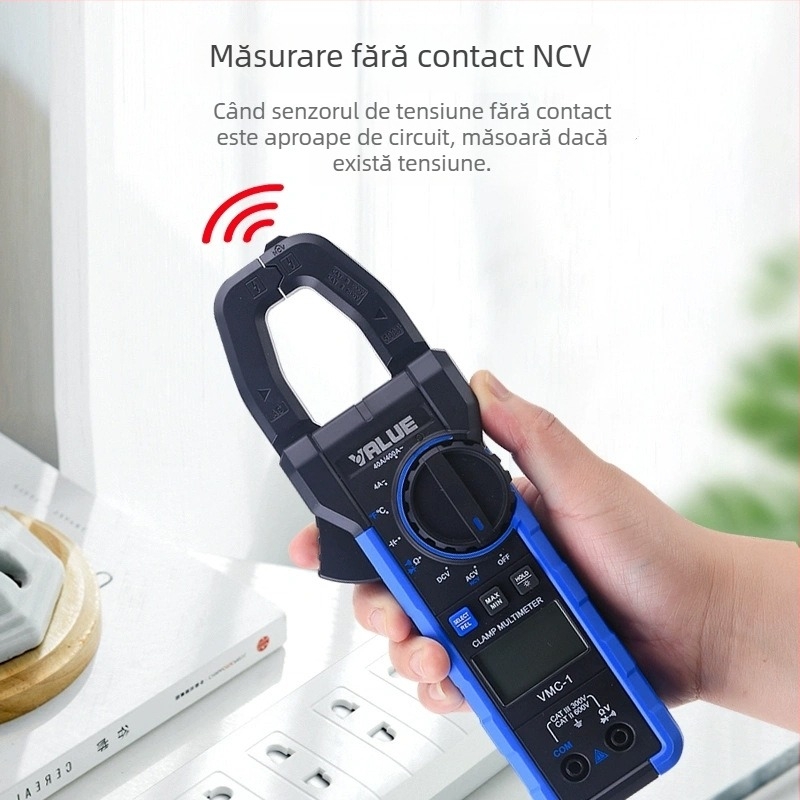 VMC-1 Ampermetru cu clemă de înaltă precizie și multimetru digital cu detecție tensiune și temperatură