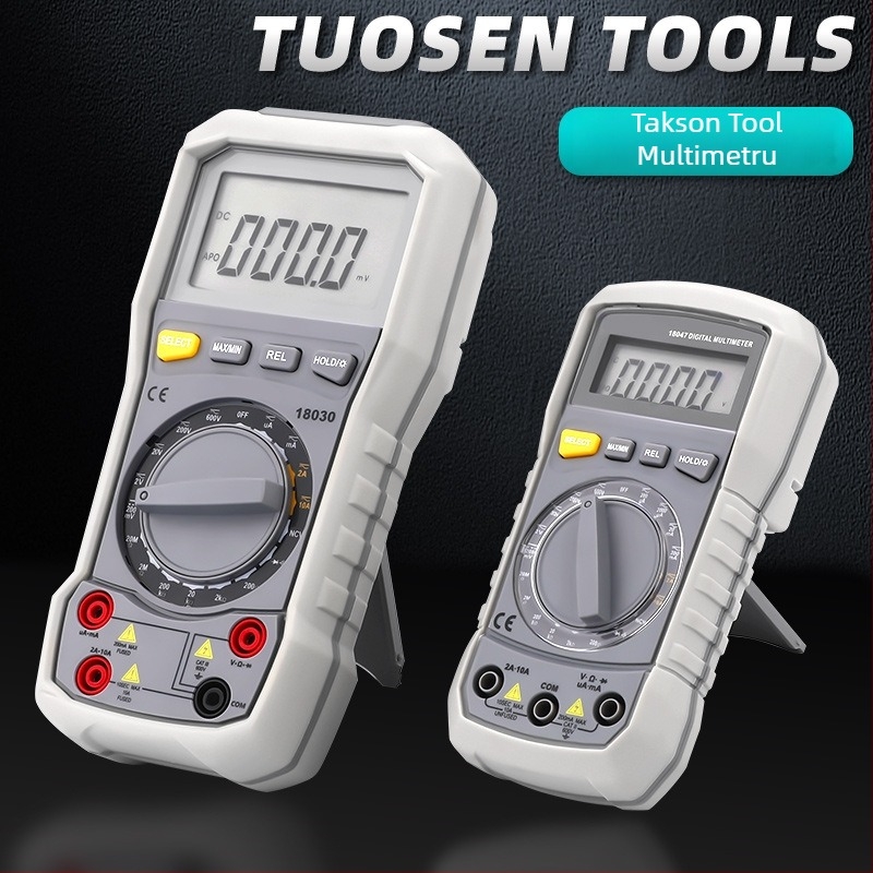 Tuosen Multimetru Digital, Ampermetru și Voltmetru Portabil cu Protecție Împotriva Arderii pentru Uz Casnic
