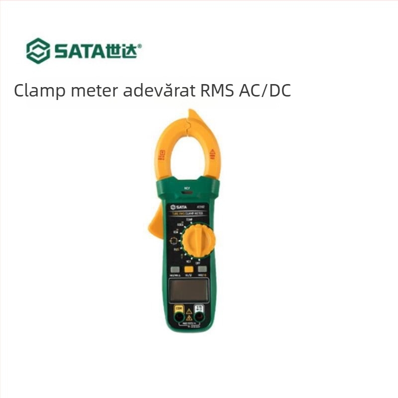AE3502 Clește ampermetric AC/DC și multimetru digital — ecran digital de înaltă precizie, Sida/Sata