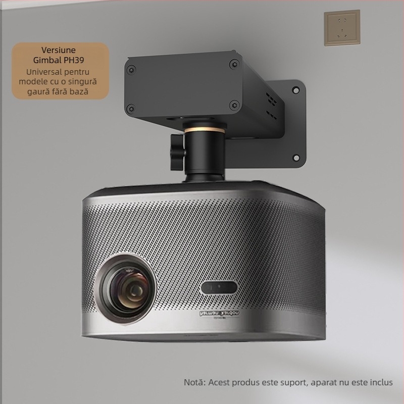 PH39 Suport de montare pentru proiector pe perete cu adaptor ascuns – Compatibil cu Jmgo, XGIMI și Dangbei