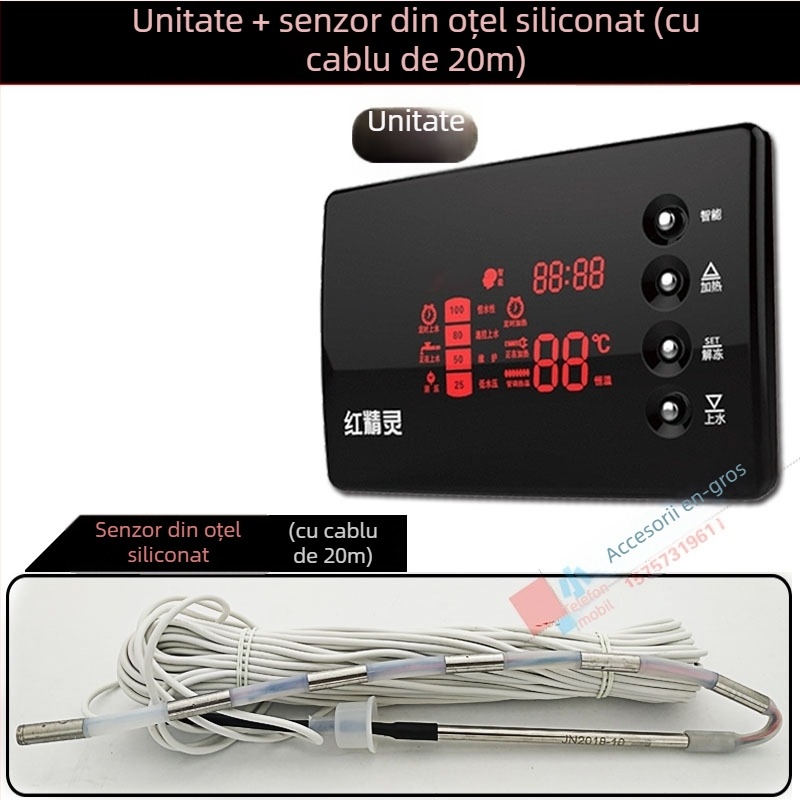 Controler pentru boiler solar - măsurător automat de alimentare cu apă, complet inteligent, model universal