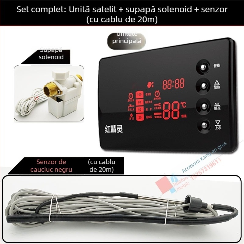 Controler pentru boiler solar - măsurător automat de alimentare cu apă, complet inteligent, model universal