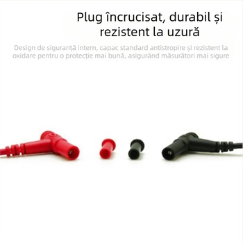 Penă de test pentru multimetru – tensiune nominală 1000V, curent 10A/20A, vârf din cupru izolat cu silicon, vârf nichelat de precizie