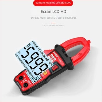 UA666C Identificare Inteligentă, Multimetru Digital cu Clamp de Înaltă Precizie, Domeniu 600 A, Afișaj 5999, de la UYIGAO