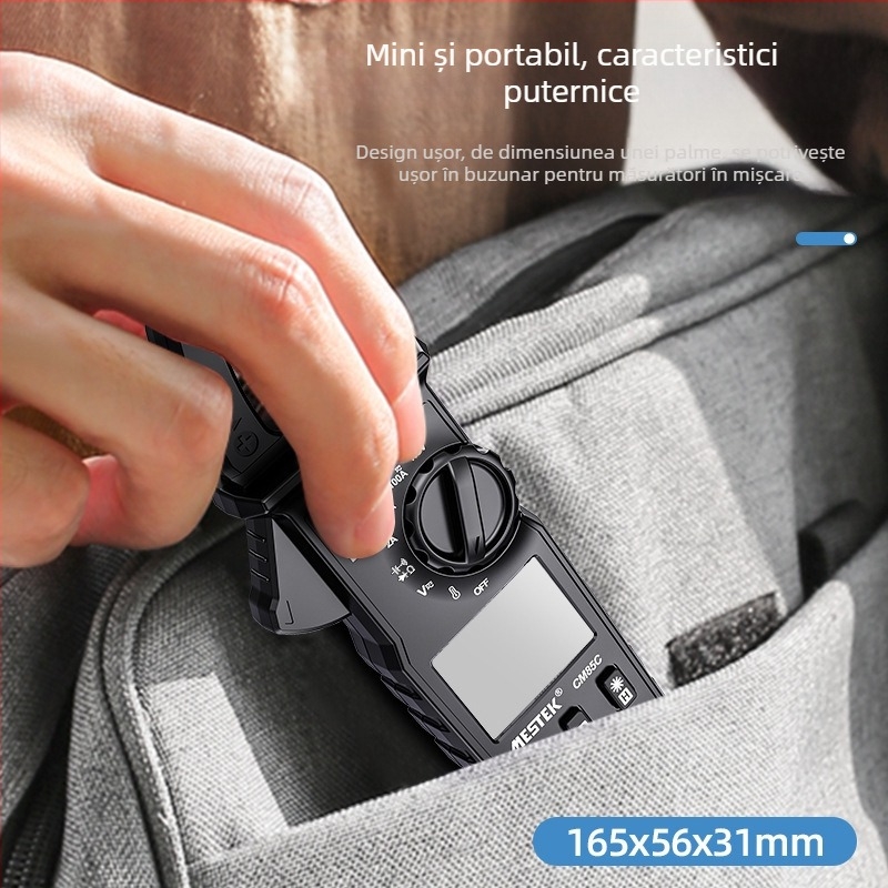Ampermetru cu clemă, instrument digital multifunctional de măsurare a curentului, model YW-CM85C-000, MESTEK, domeniu de măsurare: 1