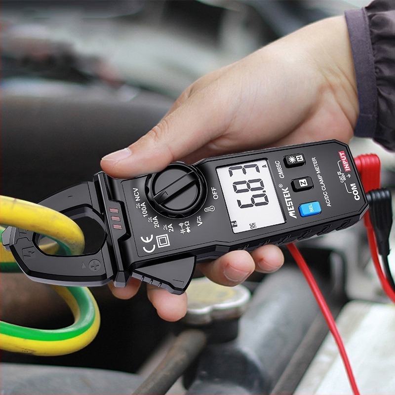 Ampermetru cu clemă, instrument digital multifunctional de măsurare a curentului, model YW-CM85C-000, MESTEK, domeniu de măsurare: 1