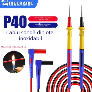 Cap de sondă pentru multimetru din oțel inoxidabil, pentru reparații la telefoane, model P40, marcă privată autorizată, fără import