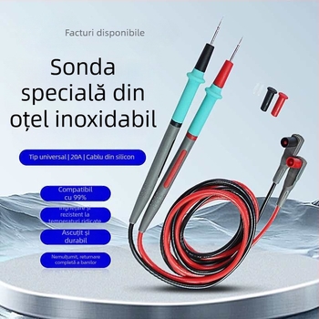 Peniță de test pentru multimetru digital, universal, vârf fin din silicon, 20A