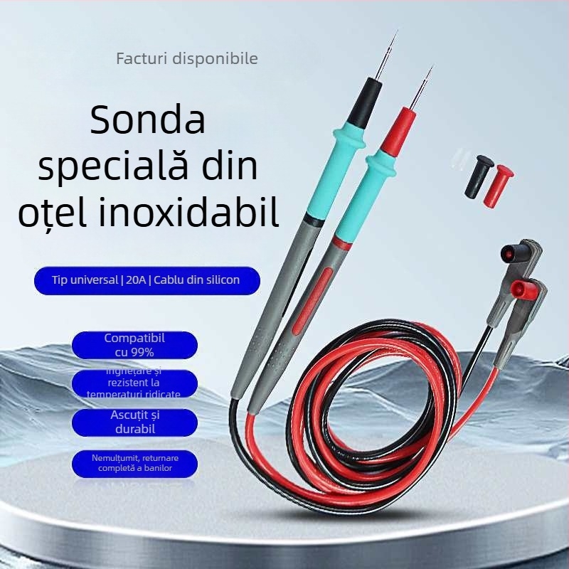 Peniță de test pentru multimetru digital, universal, vârf fin din silicon, 20A