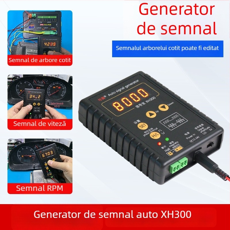 Generator de semnal auto și simulator de senzori pentru testarea semnalului arborelui cotit