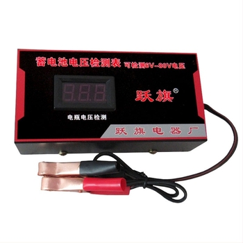 Flag Jump tester de tensiune a bateriei 6V-80V — voltmetru digital pentru întreținerea bateriilor cu plumb-acid pentru triciclu electric