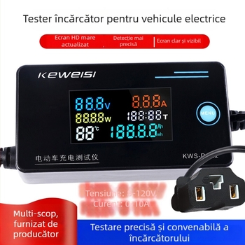 Măsurător digital de tensiune și curent KWS-DC22; alimentare 8-12V; interval de măsură 8-120V; acuratețe 1%