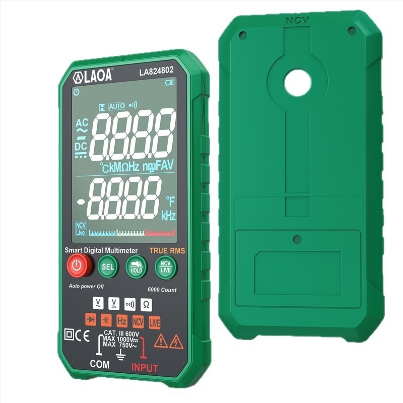 Multimetru digital, portabil, precizie înaltă, protecție anti-arzire, măsurare automată a intervalului, multifuncțional
