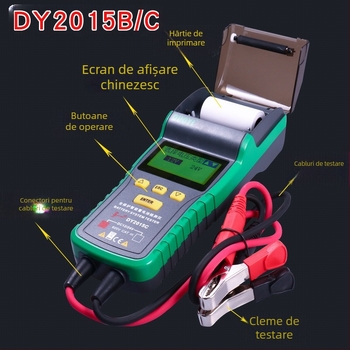 Duoyi Dy2015C tester pentru baterii auto – capacitatea bateriei, durata de viață, rezistența internă, pornire și încărcare, tester 12V