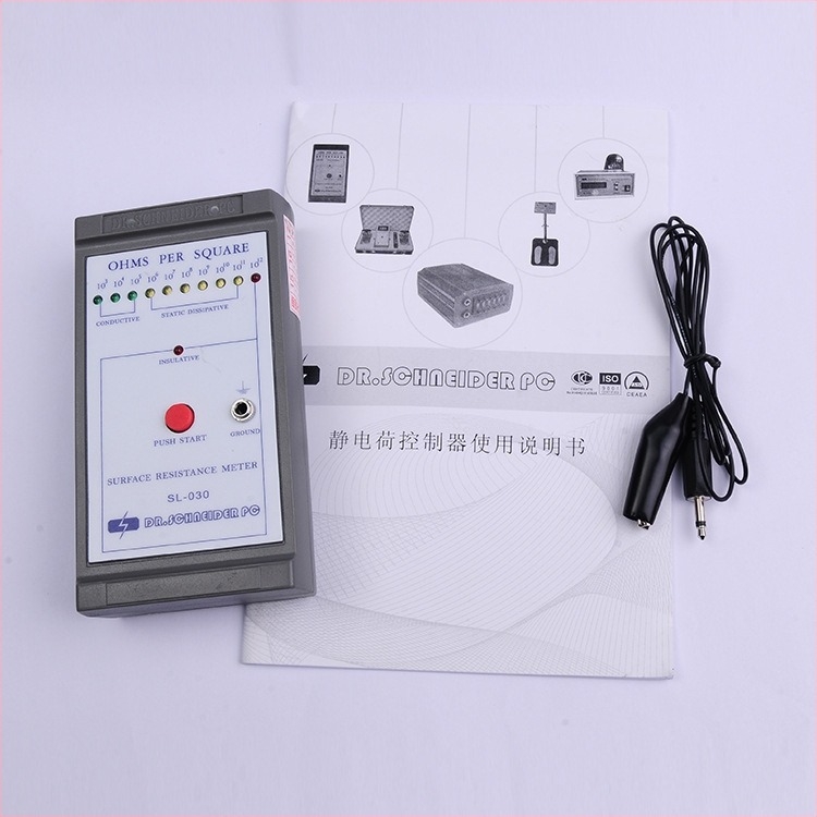 SL-030 tester de rezistență pe suprafață, dispozitiv de măsurare anti-static digital, model SL-030, alimentare: baterie 9V, marcă Haihui, etichetare privată licențiată: Da