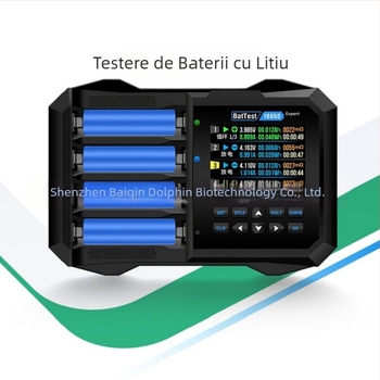 Tester baterii Li-ion pentru celule 18650, patru canale, 3,7V, patru sloturi pentru încărcare rapidă BTS04