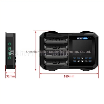 Tester baterii Li-ion pentru celule 18650, patru canale, 3,7V, patru sloturi pentru încărcare rapidă BTS04