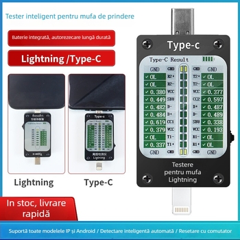 Rui Gao Instrument automat de detectare a conectorului USB-C, cu gamă completă, pentru repararea telefoanelor
