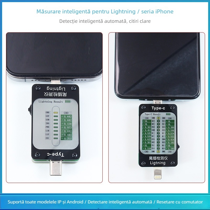 Rui Gao Instrument automat de detectare a conectorului USB-C, cu gamă completă, pentru repararea telefoanelor