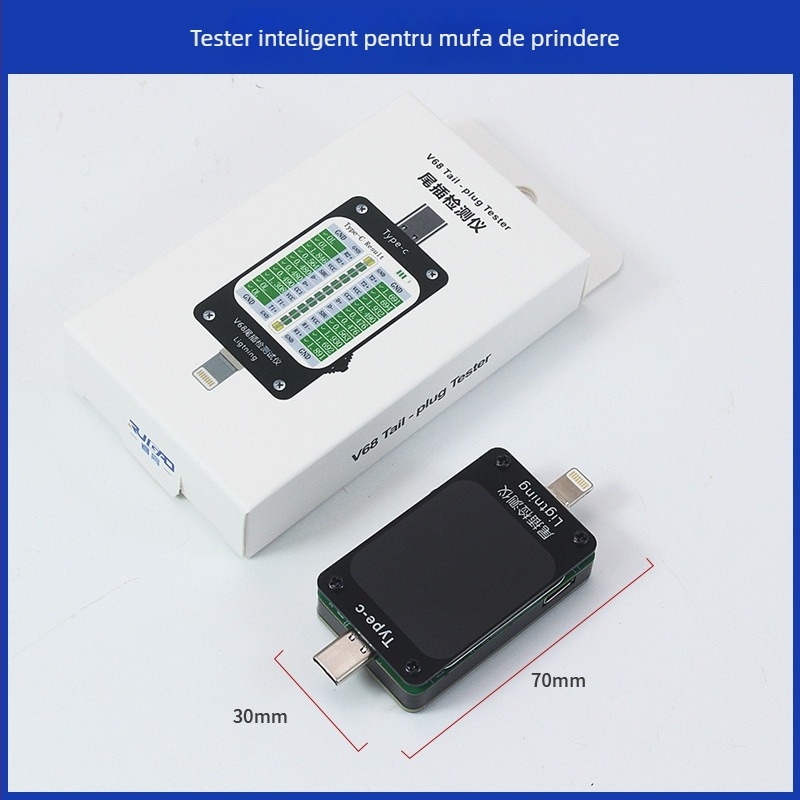 Rui Gao Instrument automat de detectare a conectorului USB-C, cu gamă completă, pentru repararea telefoanelor