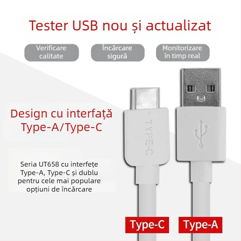 UT658 instrument digital de măsurare a tensiunii, interval de măsurare 3–9 V, tensiune de intrare 3–9 V, tensiune de ieșire 5 V