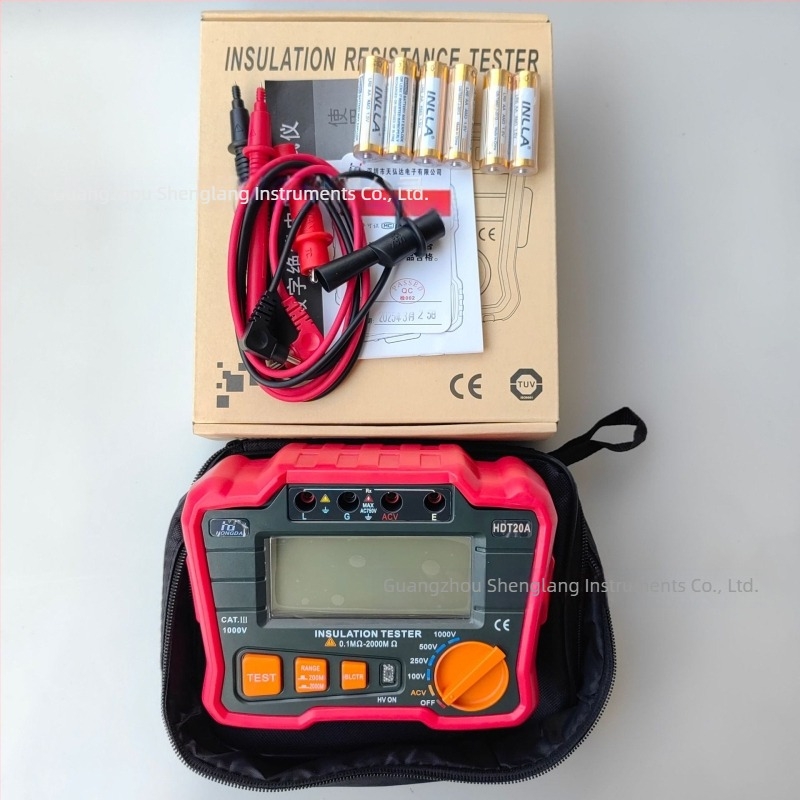 HDT20A tester de rezistență la izolație 1000V cu afișaj digital