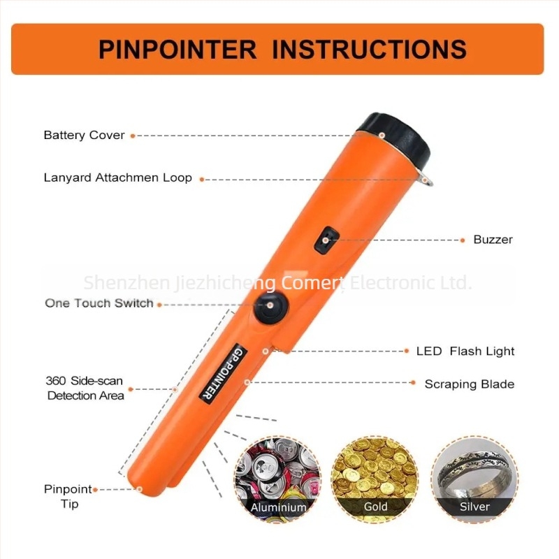 GP-Pointer detector de metal portabil (Model GP Pointer, Cod produs GP-pointer, Importat: Nu, Personalizare disponibilă)