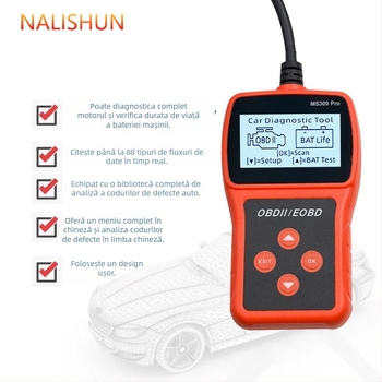 Instrument de diagnoză a motorului, 12V, Tk209, Universal, -20°C până la 70°C