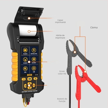BT880 Instrument de diagnosticare a bateriei auto – test de capacitate a încărcării și test de scurgeri, 12–24 V, pentru toate modelele