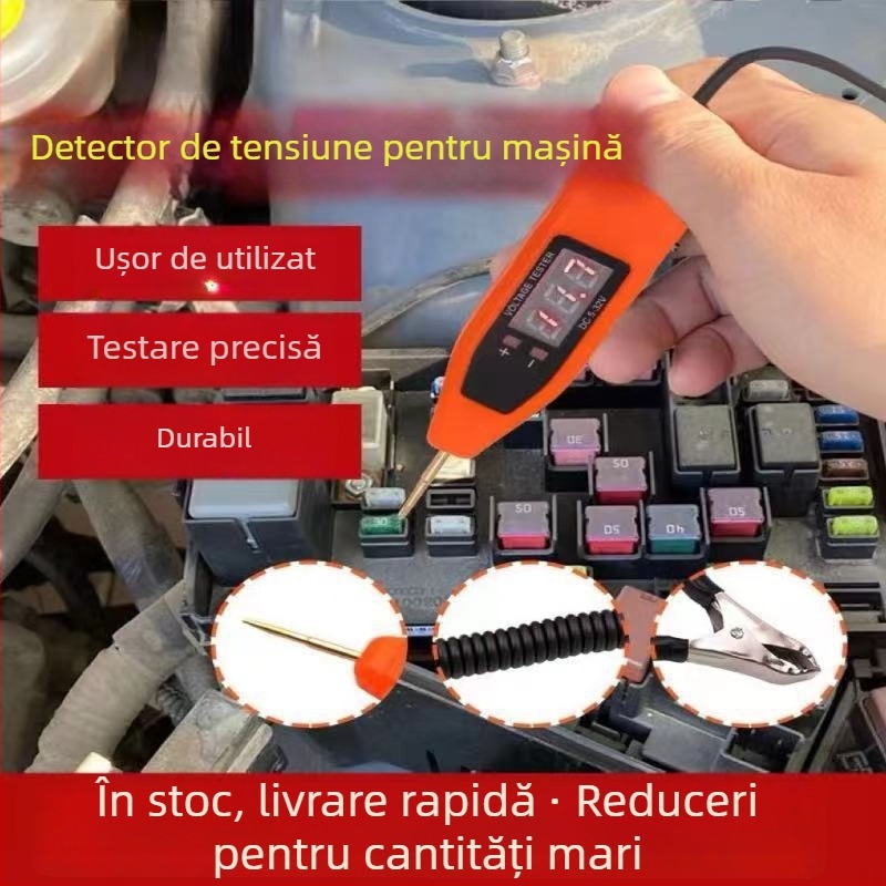 Dispozitiv de diagnoză auto cu afișaj digital, 5-32V, 0-60°C, modelul 01, universal