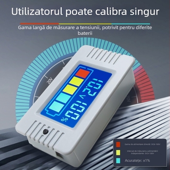 Peacefair tester de baterii – voltmetru, etichetă privată licențiată, fără import