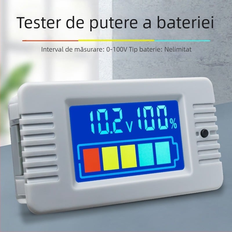 Peacefair tester de baterii – voltmetru, etichetă privată licențiată, fără import