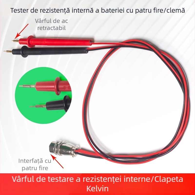 Stilou tester pentru rezistența internă cu cleme de probă, tester USB pentru baterii Li Peacefair, Origine China