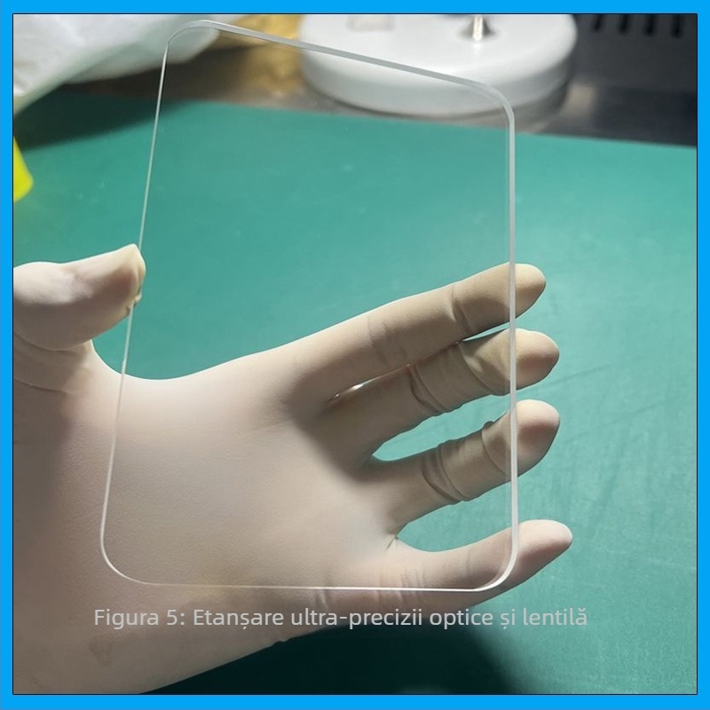Lentilă din sticlă de safir — suprafață plată de filtru pentru ghidarea luminii și transmiterea luminii; model LD-01-002; formă personalizată; grosime personalizată; material: sticlă de safir