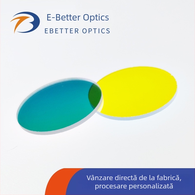 Filtru infraroșu bandpass – acoperire vidată, sticlă optică, formă pătrată/rotundă, grosime 1.0–5.0 mm