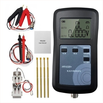 Tester pentru rezistența internă a bateriei 18650, 100 V, metodă cu patru fire, model Yr1035