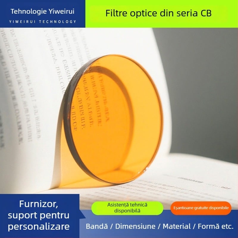 Filtru optic pentru iluminat de scenă, filtru pentru unde lungi, sticlă, transmisie înaltă, Yiweirui