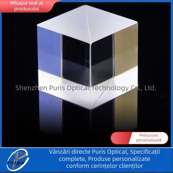 Set de prisme: prismă triunghiulară reflectorizantă, prismă izoscelă, prismă echilaterală, spectroscop cu acoperire și filtru