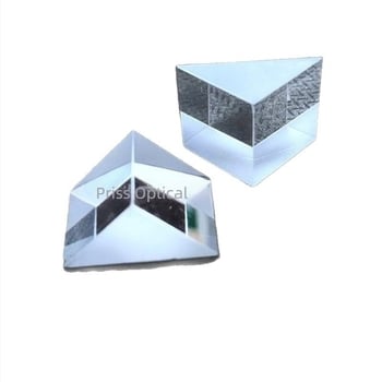 Set de prisme: prismă triunghiulară reflectorizantă, prismă izoscelă, prismă echilaterală, spectroscop cu acoperire și filtru