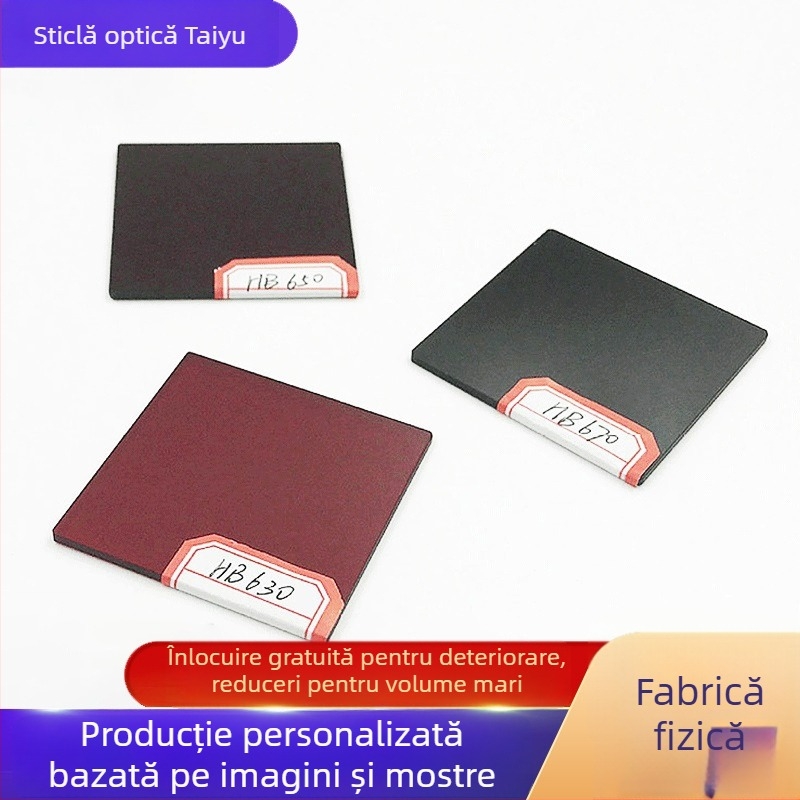 Taiyu Filtru de tăiere IR, Sticlă optică transparentă, Modele HB600, HB630, HB650, HB685, Pentru echipament fotografic și instrumente optice