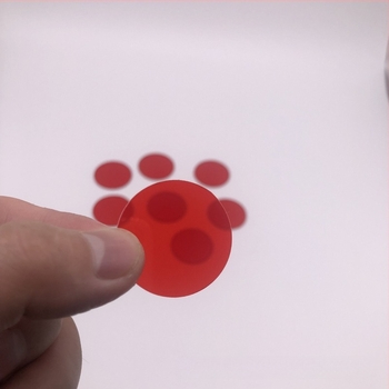 Filtru pentru fereastra de afișaj transparentă și lentilă infraroșu, ștampilare