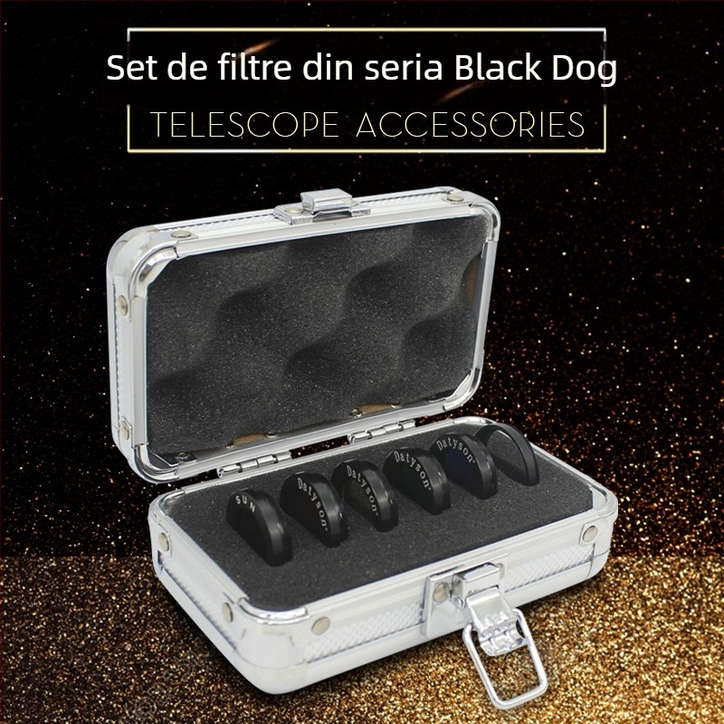 Filtru planetar Datyson M28 cu inel adaptor M30 și cutie din aluminiu pentru telescop astronomic, model 5P9890
