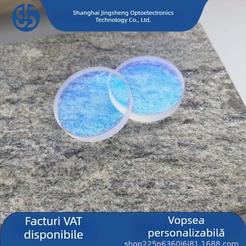 Filtru de lumină albastră pentru citometre în flux și microscoape cu fluorescență, model filtru de trecere a undelor scurte, material K9, formă rotundă sau pătrată, grosime 1–2, pentru instrumente optice